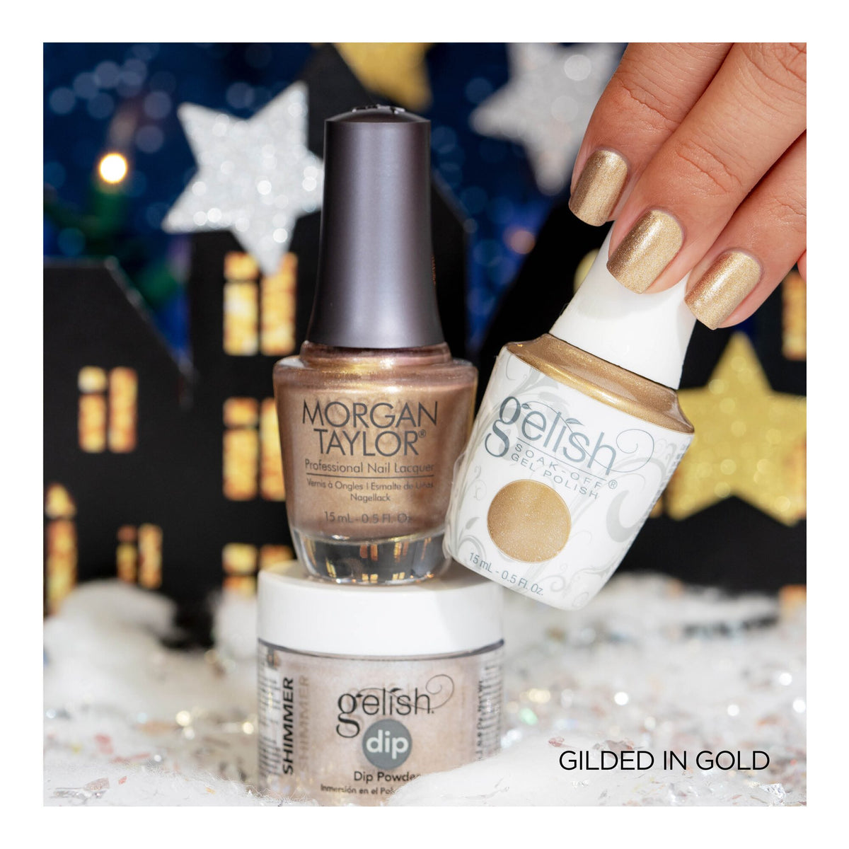 Morgan Taylor Professional Nail Lacquer Gilded In Gold, 0.5 fl oz.  GOLD METALLIC