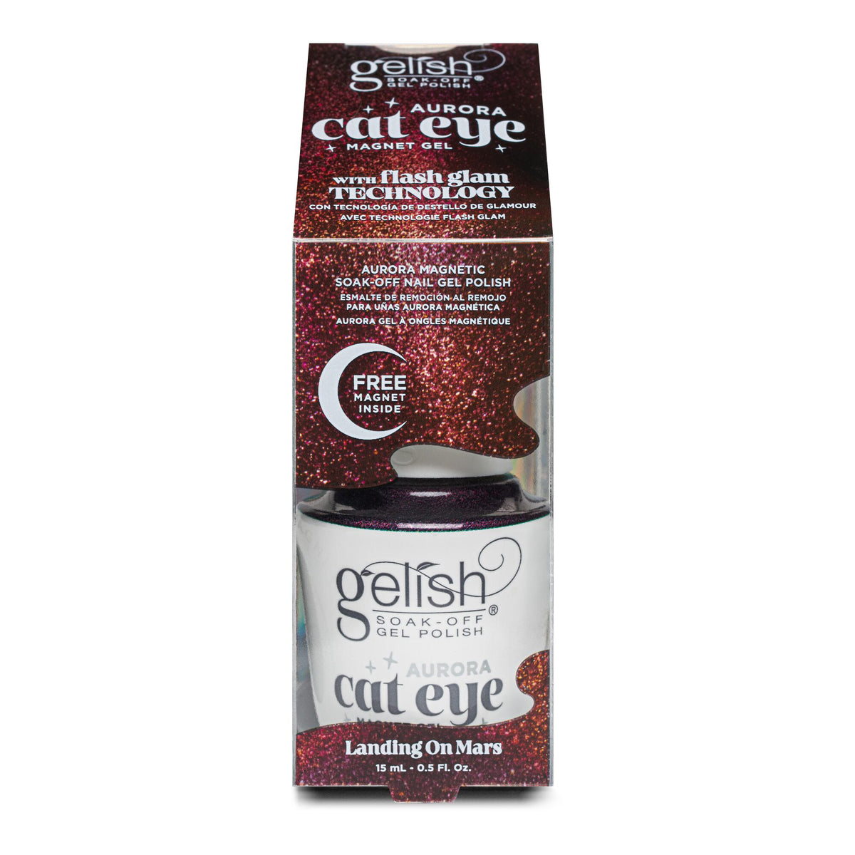 Gelish Aurora Cat Eye Landing On Mars Magnet Gel, 15 mL