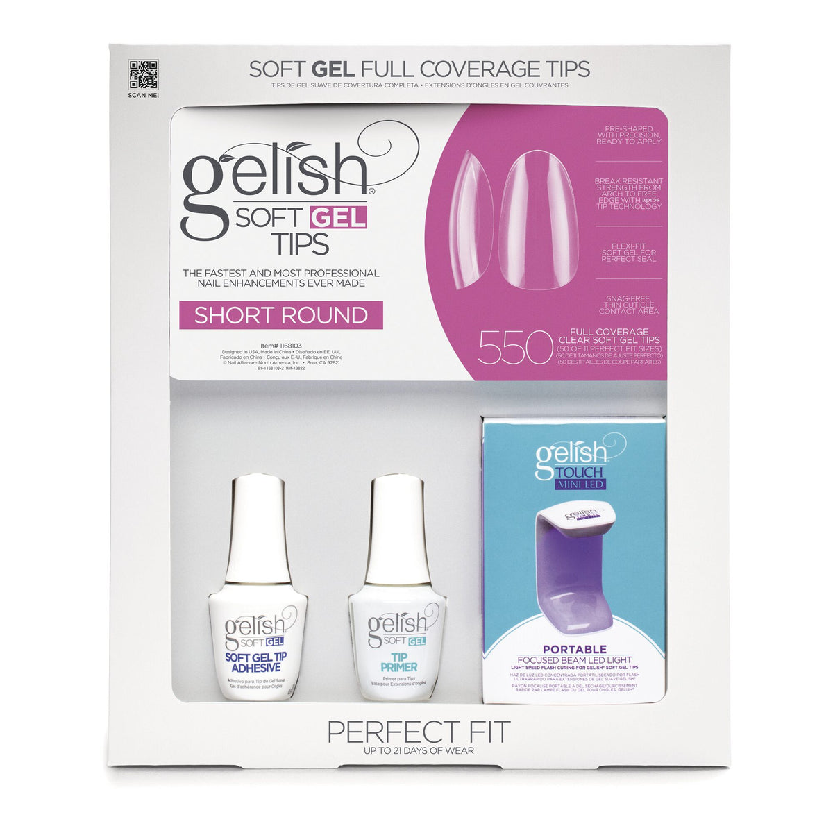 Gelish Soft Gel&trade; Kit Short Round (550CT)