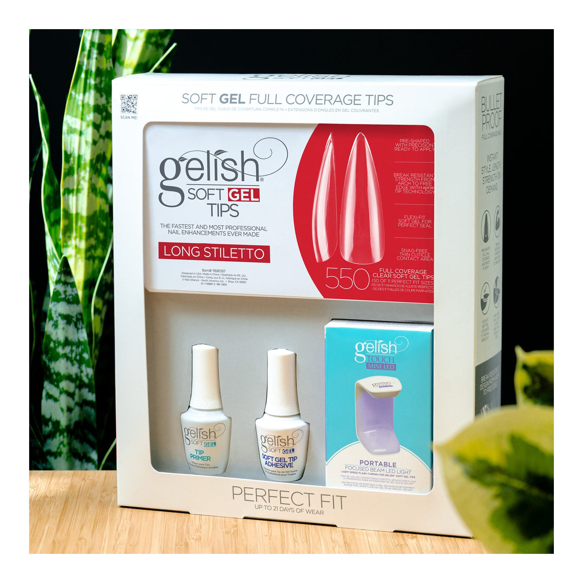 Gelish Soft Gel&trade; Kit Long Stiletto (550CT)