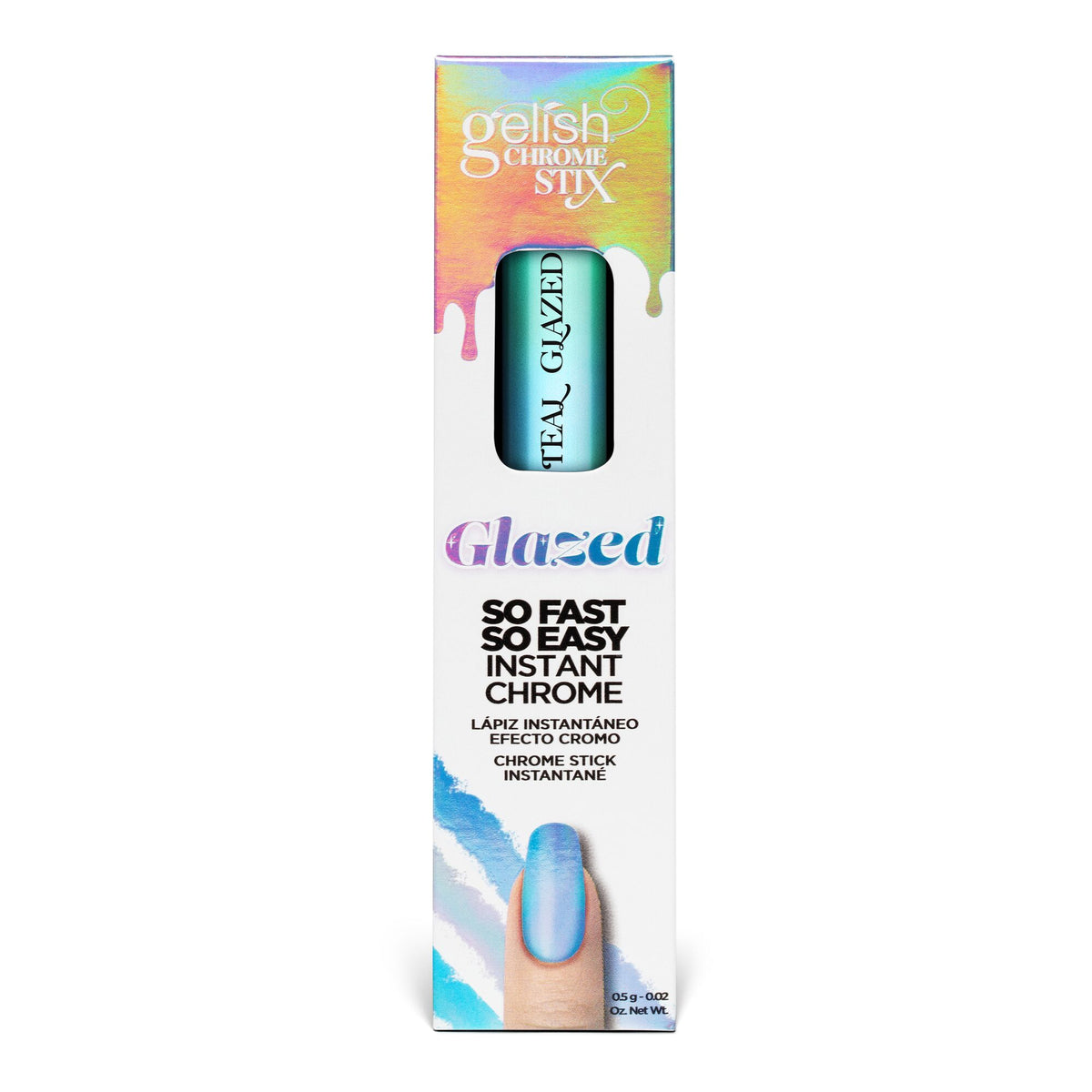 Gelish Chrome Stix Teal Glazed, 0.17 oz. swatch