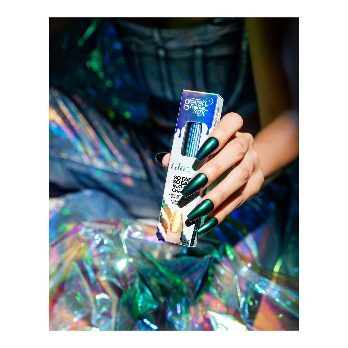 Gelish Chrome Stix Teal Glazed, 0.17 oz.