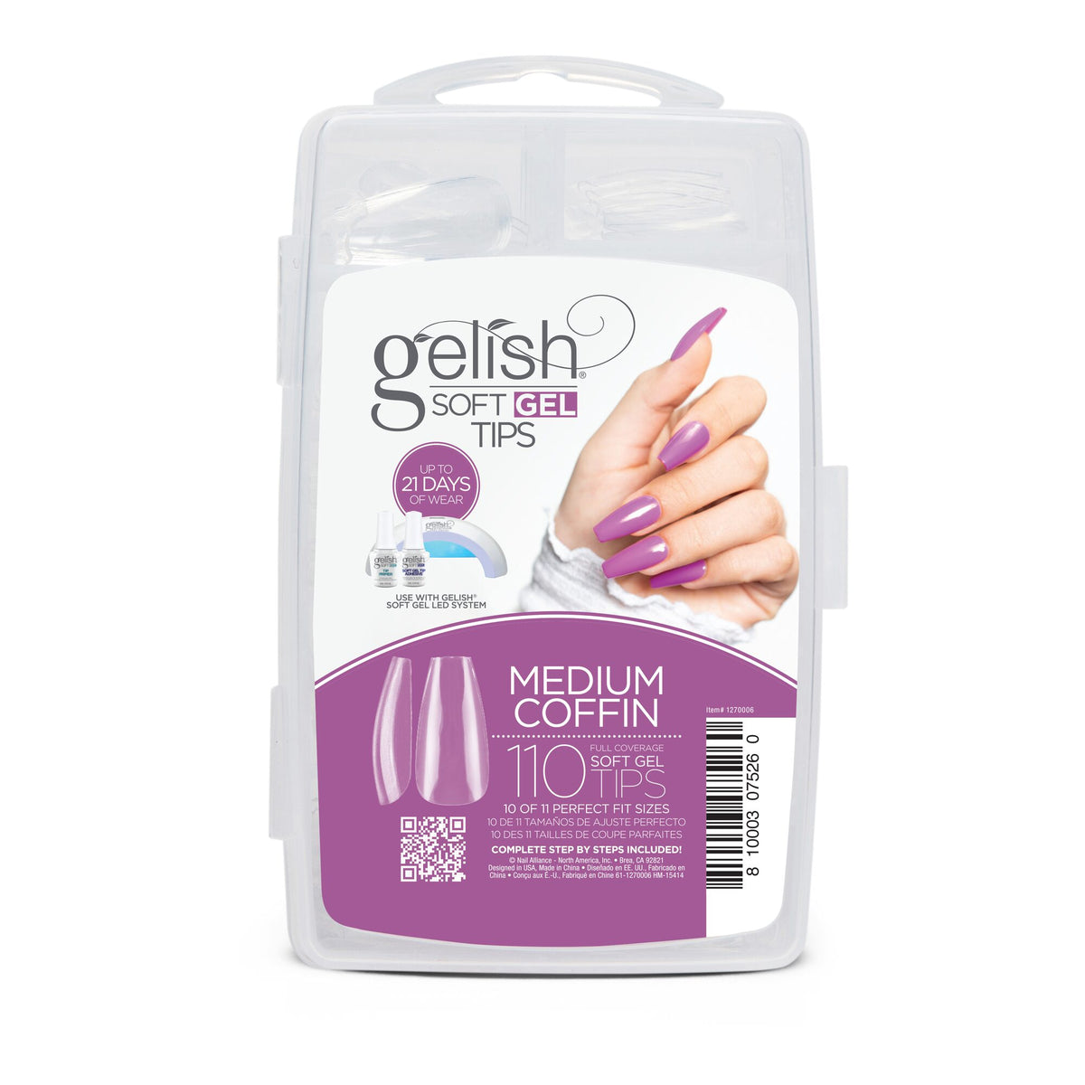Soft Gel&trade; TIPS - MEDIUM COFFIN 110CT