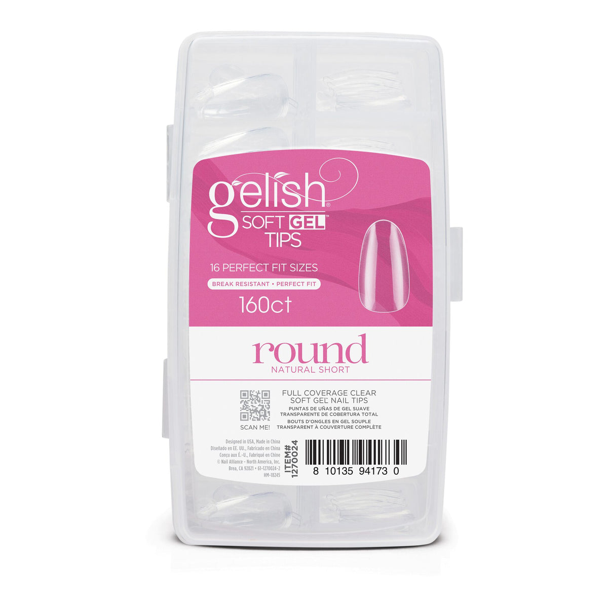 Soft Gel&trade; Tips - Short Round 160CT