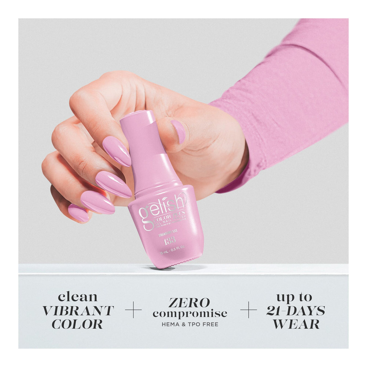 Hand holding bottle