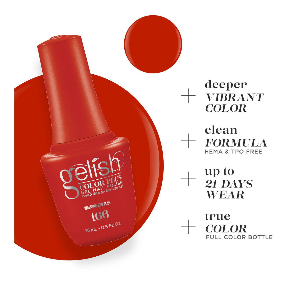 Deeper Vibrant Color, clean formula, up to 21 days wear, true color