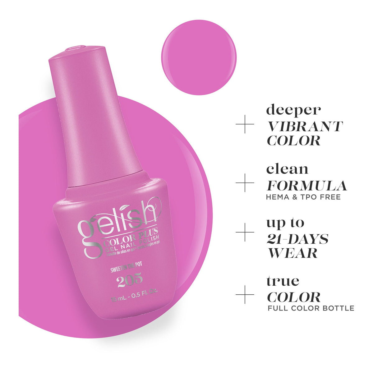 Deeper Vibrant Color, clean formula, up to 21 days wear, true color