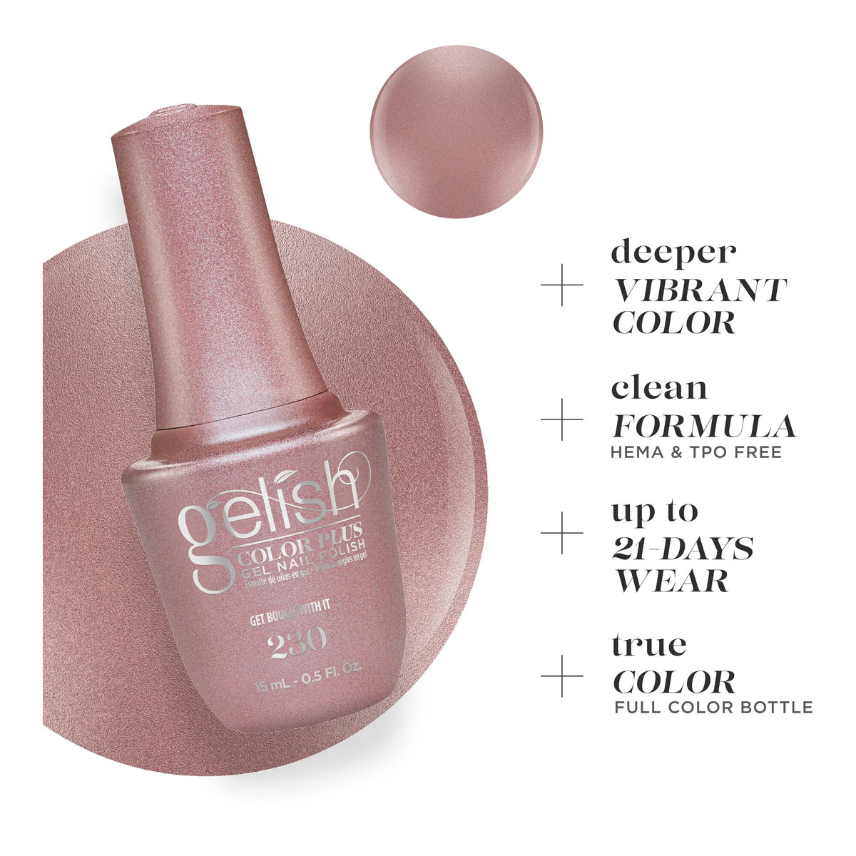 Deeper Vibrant Color, clean formula, up to 21 days wear, true color