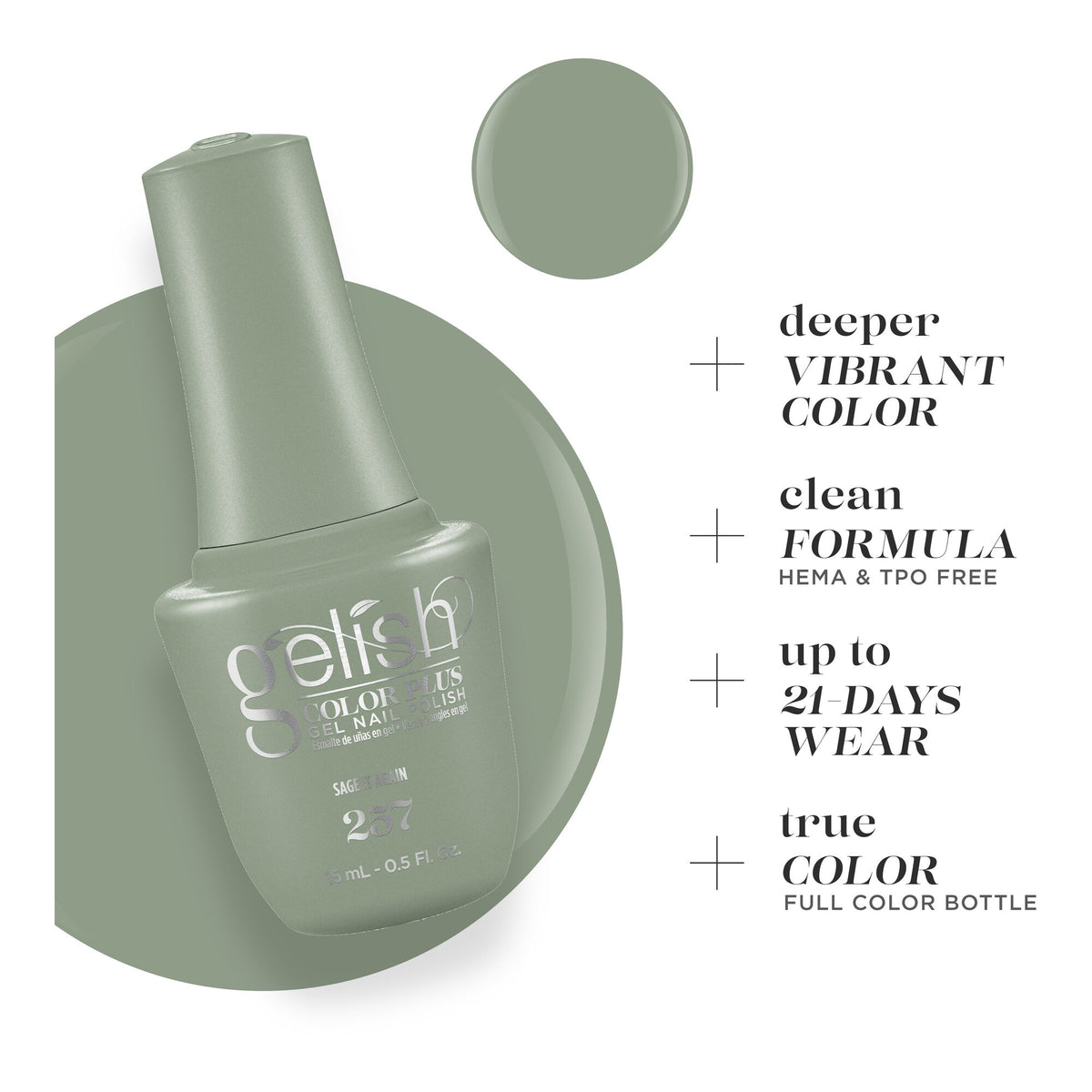 Deeper Vibrant Color, clean formula, up to 21 days wear, true color