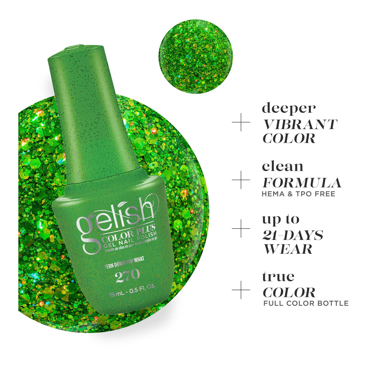 Deeper Vibrant Color, clean formula, up to 21 days wear, true color
