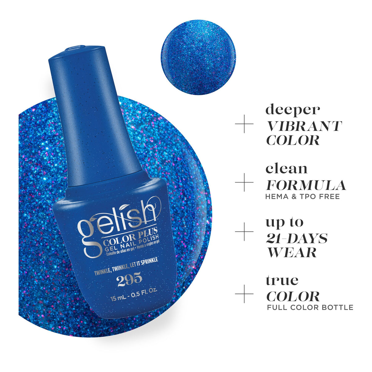 Deeper Vibrant Color, clean formula, up to 21 days wear, true color
