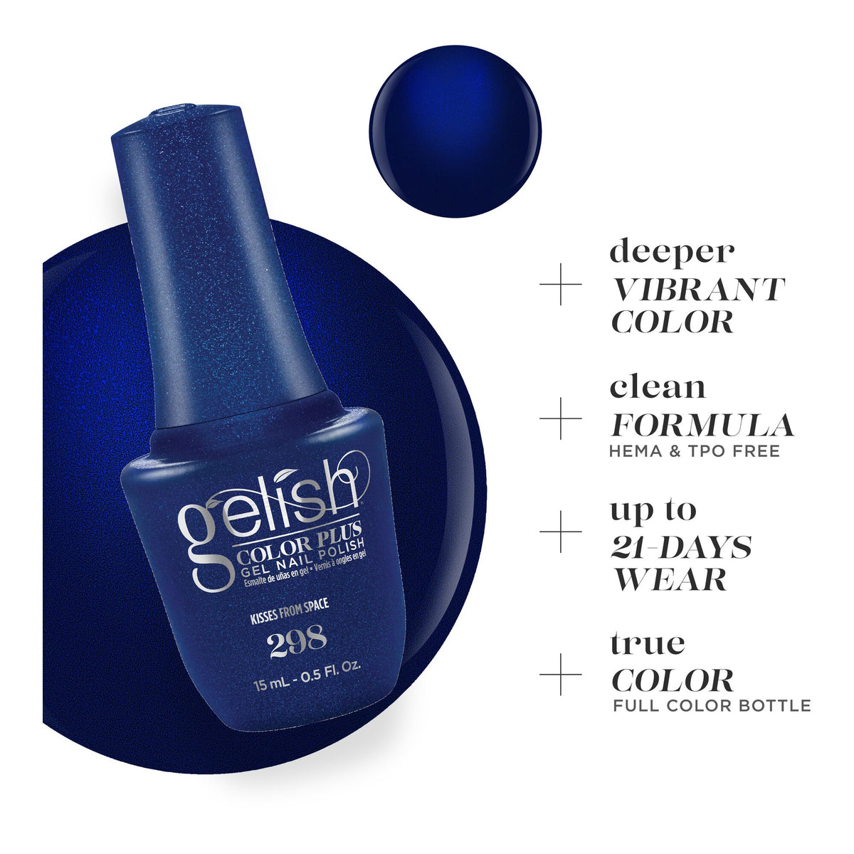 Deeper Vibrant Color, clean formula, up to 21 days wear, true color