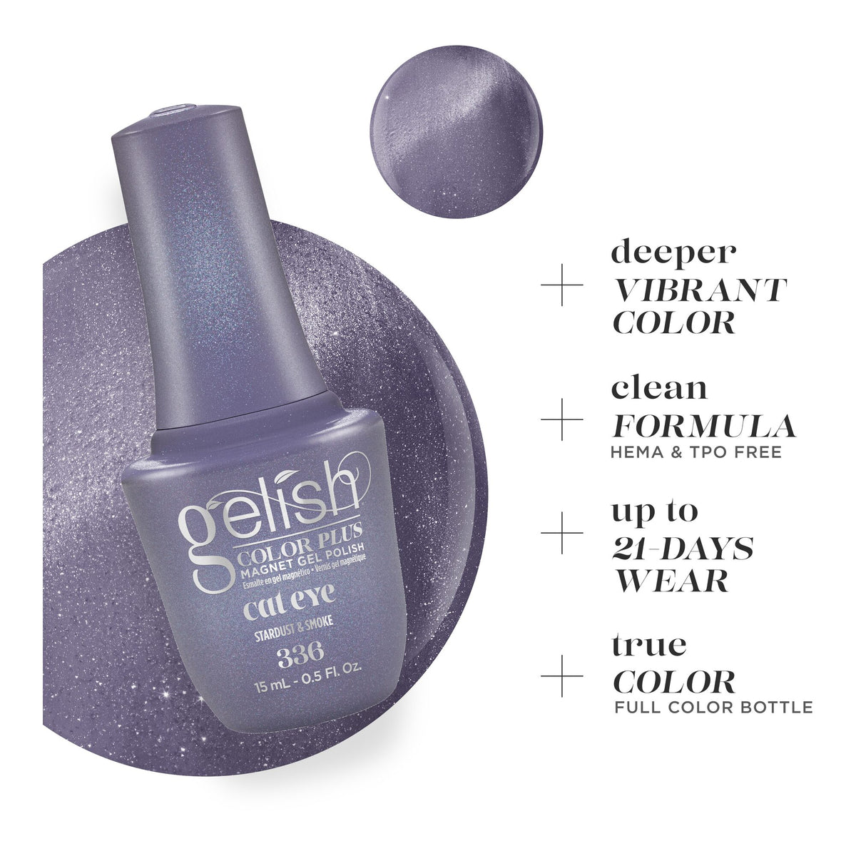 Deeper Vibrant Color, clean formula, up to 21 days wear, true color