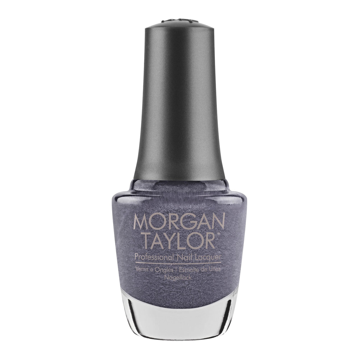 Morgan Taylor Midnight Caller Nail Lacquer, 0.5 oz. DARK GRAY METALLIC