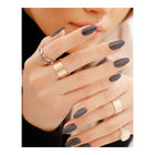 Morgan Taylor Midnight Caller Nail Lacquer, 0.5 oz. DARK GRAY METALLIC