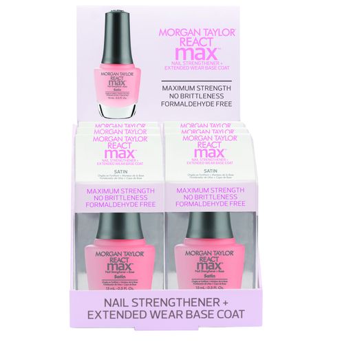 Morgan Taylor Nail Lacquer - Reactmax Satin 6pc Display - 3431101