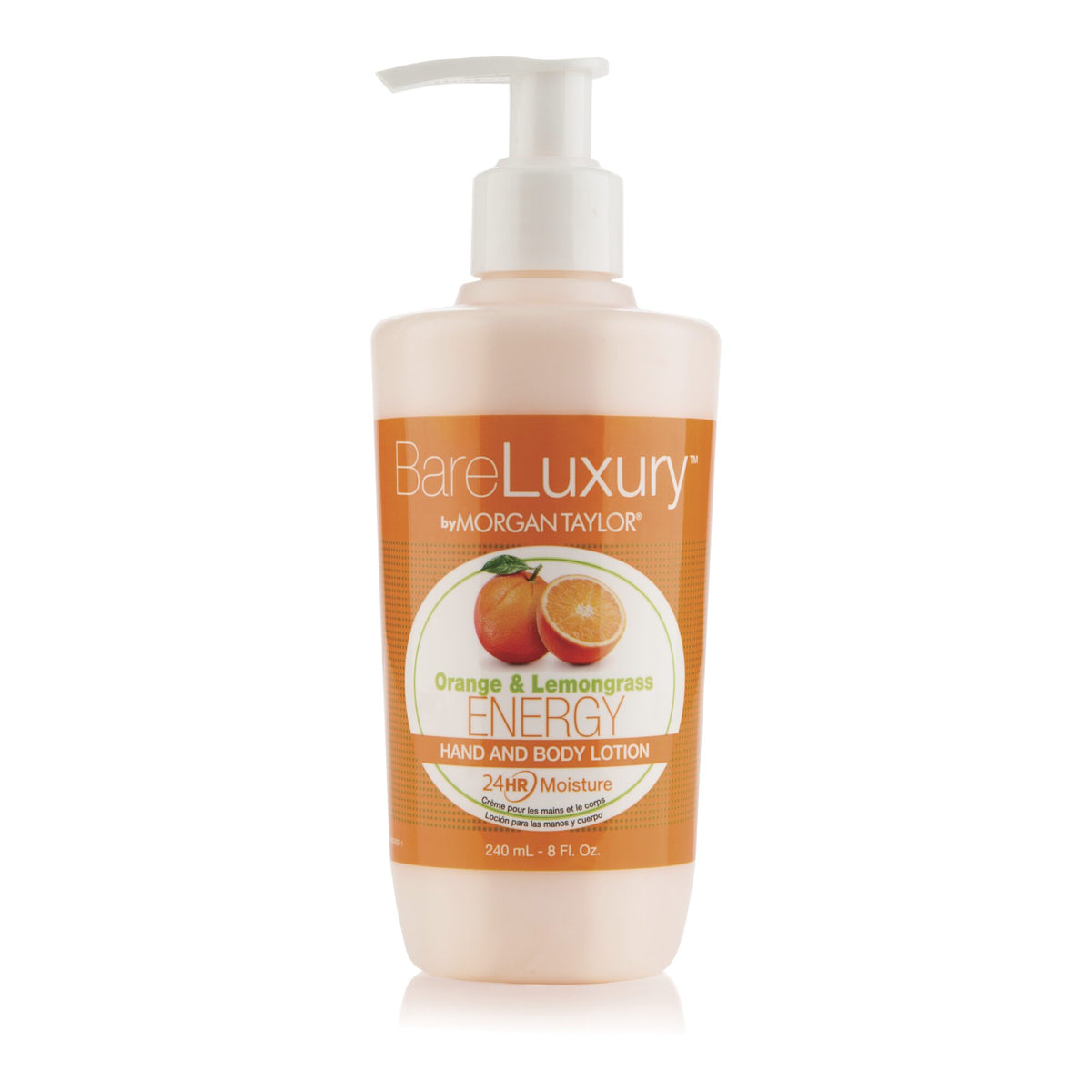 Morgan Taylor BareLuxury Energy Orange & Lemongrass Pump Lotion, 8 oz.