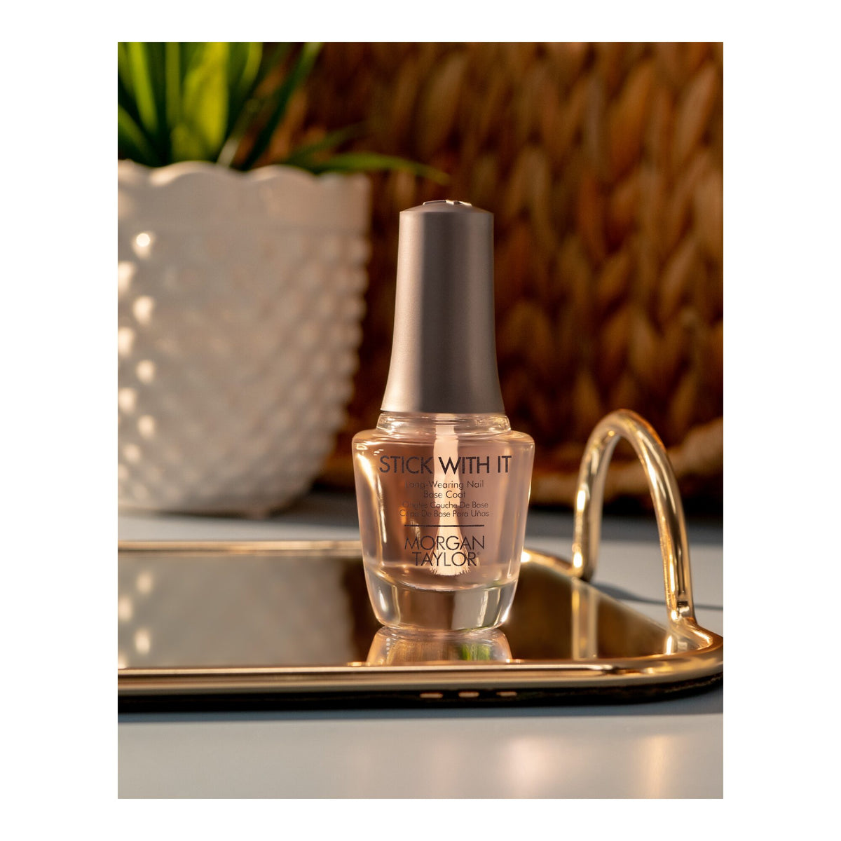 Morgan Taylor Stick With It Long Wear Base Coat, 0.5 oz. LONG-WEARING NAIL BASE COAT