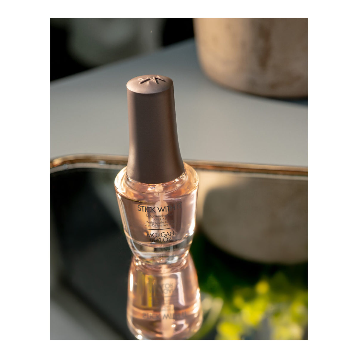 Morgan Taylor Stick With It Long Wear Base Coat, 0.5 oz. LONG-WEARING NAIL BASE COAT