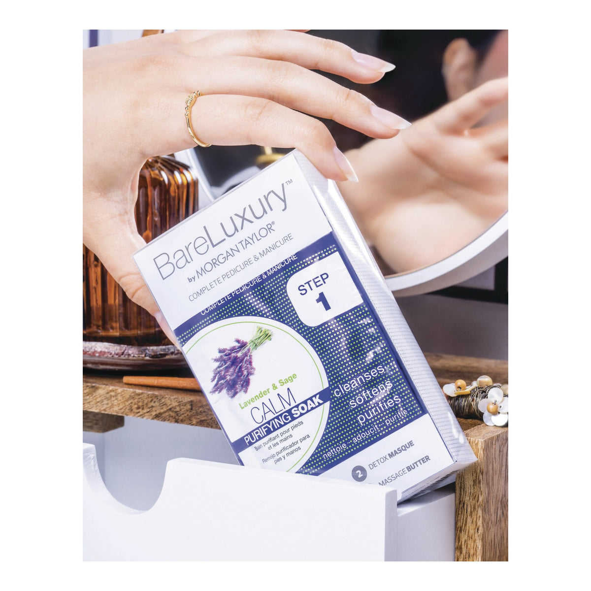 Morgan Taylor BareLuxury Calm Lavender & Sage 4PK