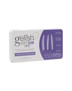 Gelish Soft Gel Tips - Medium Round - Gelish Soft Gel - 550CT - 1168095