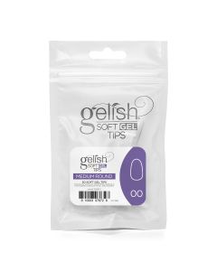 Gelish Soft Gel - Tips Refill - Medium Round- Size 00 - 50CT- 1168104