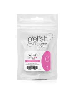 Gelish Soft Gel - Tips Refill - Short Round- Size 2 - 50CT- 1168151