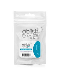 Gelish Soft Gel - Tips Refill - Medium Square- Size 3 - 50CT- 1168188