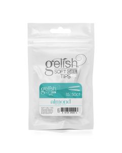 Gelish Soft Gel Tips - Refill - Short Almond - SIze 15