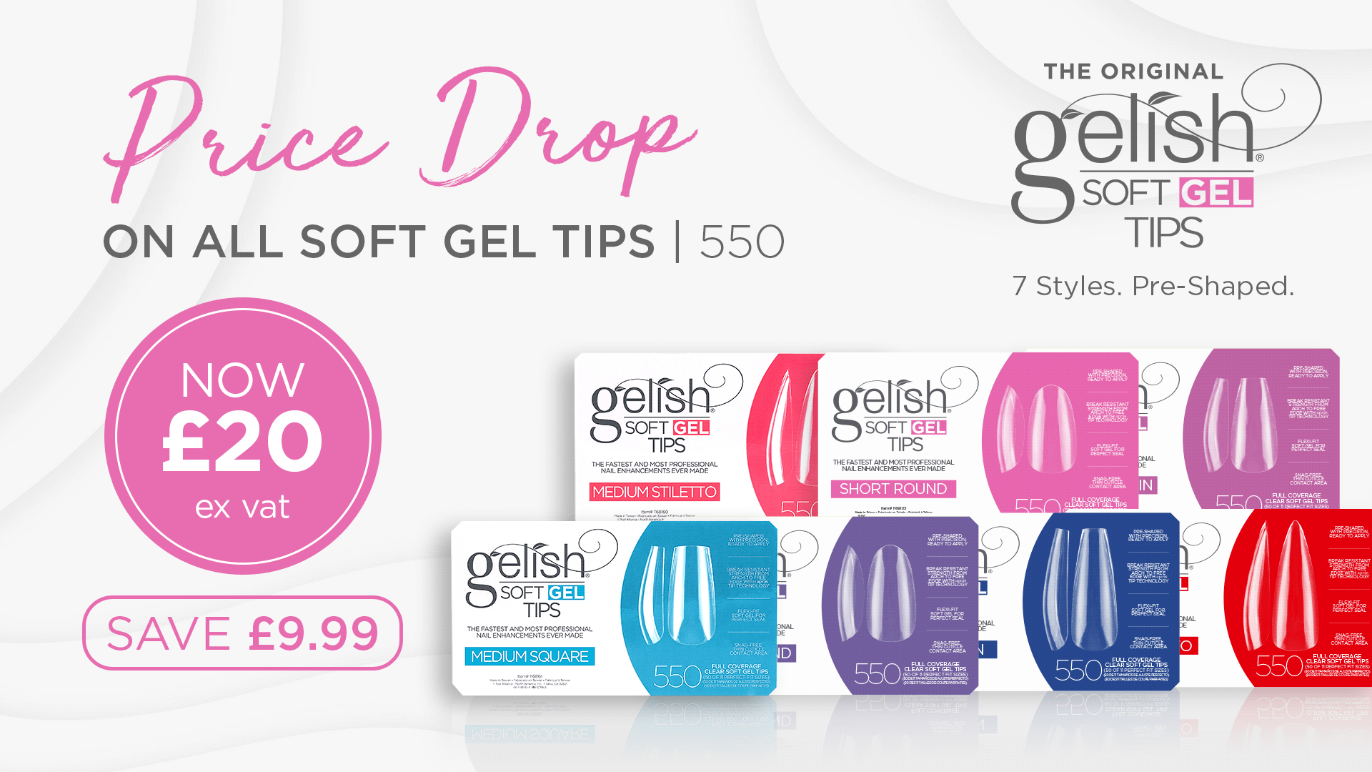 Gelish Soft Gel Tips - Price Drop